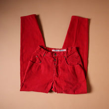 Load image into Gallery viewer, Vintage Red Button Fly ZENA Jeans
