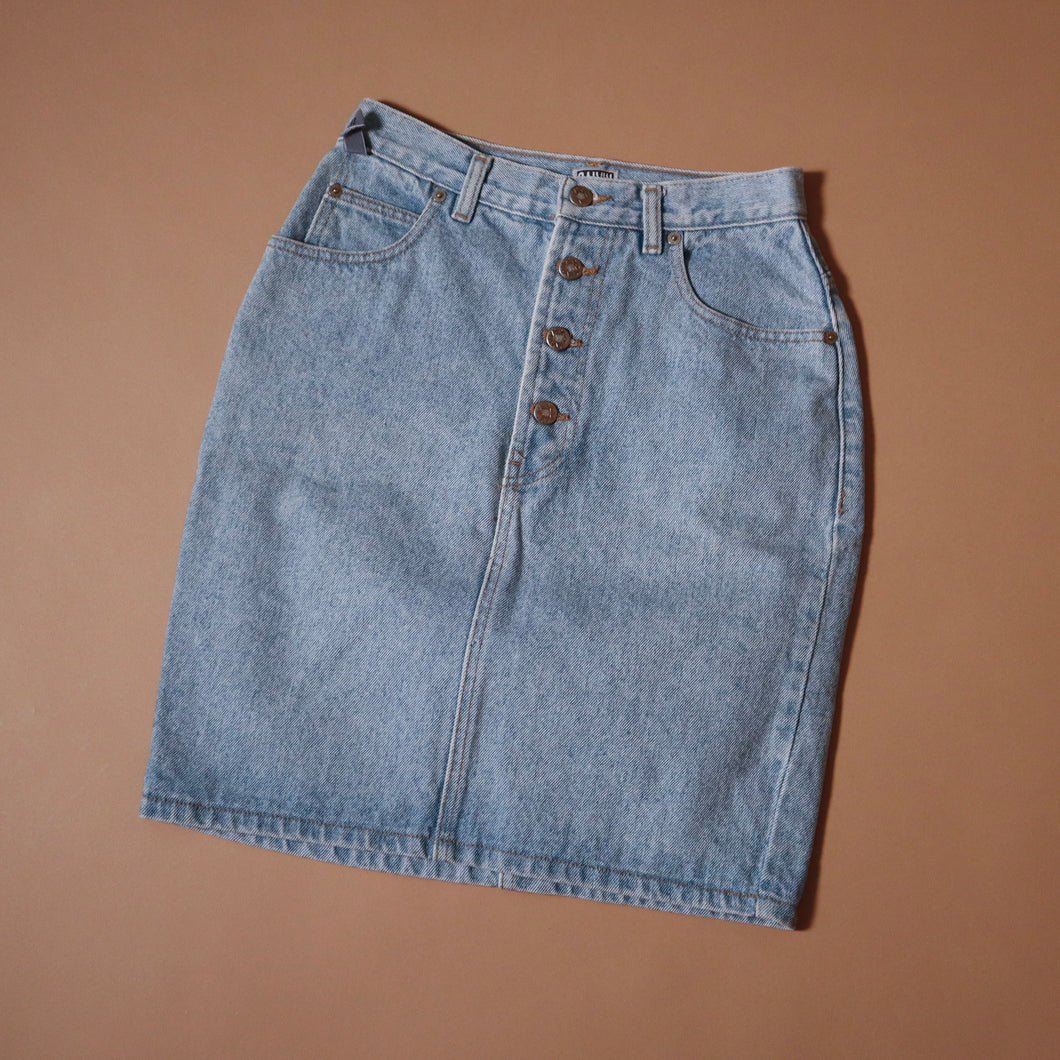 Vintage Calvin Klein Light Wash Jean Skirt