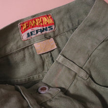 Load image into Gallery viewer, Vintage 80&#39;s Deadstock NWT Olive Green Jean Skirt
