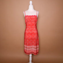 Load image into Gallery viewer, Vintage 90&#39;s Coral Milkmaid Spaghetti Strap Dress

