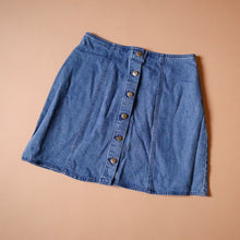 Load image into Gallery viewer, Vintage Classic Button Up Denim Skirt
