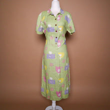 Load image into Gallery viewer, Vintage 90&#39;s Pastel Floral Linen Dress
