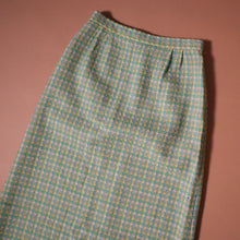 Load image into Gallery viewer, Vintage 60&#39;s Alex Coleman Green Tweed Maxi Skirt
