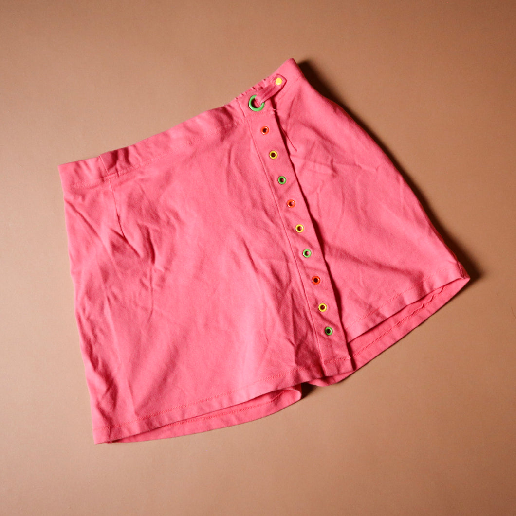 Vintage 90's Pink Grommet Skort