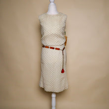 Load image into Gallery viewer, Vintage 60&#39;s Sears Deadstock Knit Belted Mod Dress
