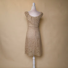 Load image into Gallery viewer, Vintage 90&#39;s Tan Knit Milkmaid Dress
