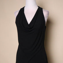 Load image into Gallery viewer, Y2K Slinky Cowl Neck Little Black Dress
