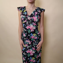 Load image into Gallery viewer, Vintage Floral Ruffle Maxi Dress
