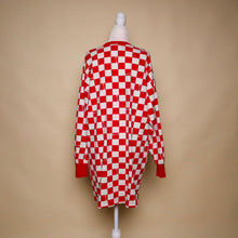 Load image into Gallery viewer, Vintage Coca Cola Checkered Sweater Dress
