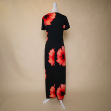 Load image into Gallery viewer, Vintage 90&#39;s Flower Print Square Neck Maxi Dress
